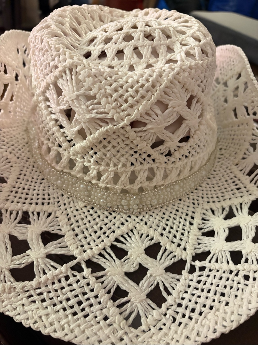 Twig & Arrow - Straw Bride, Cowboy Hat NWT - Picture 9 of 11